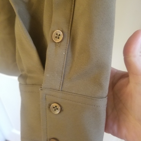 Good American cotton blend button-down shirt size 1 - Picture 2 of 9